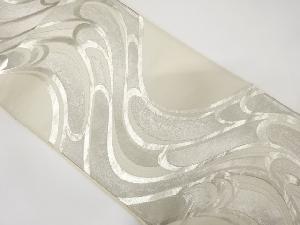 アンティーク　流水模様織り出し袋帯（材料）